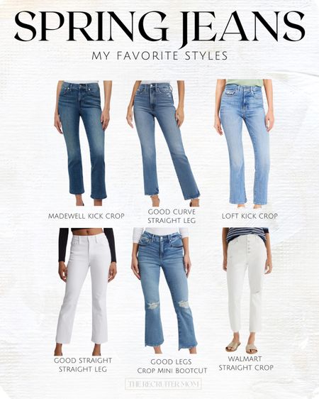 Spring Jeans 

Fashion  denim  white denim  light wash   Dark Wash  cropped  straight leg  wide leg  skinny jeans  Jean fashion  

#LTKmidsize #LTKSeasonal #LTKstyletip