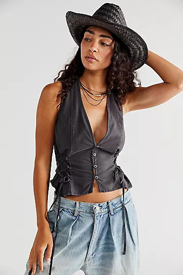 Lala Lace Up Vest | Free People (Global - UK&FR Excluded)