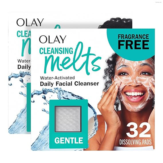 Olay Face Wash, Gentle Cleansing Melts, Fragrance-Free, Daily Use Cleanser, For All Skin Types, T... | Amazon (US)