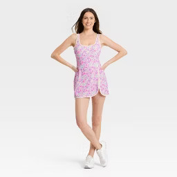 Women's Knit Piped Wrap Active Dress - JoyLab™ | Target