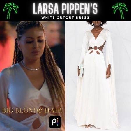 Larsa Love // Get Details On Larsa Pippen’s White Cutout Dress With The Link In Our Bio #RHOM #LarsaPippen 
