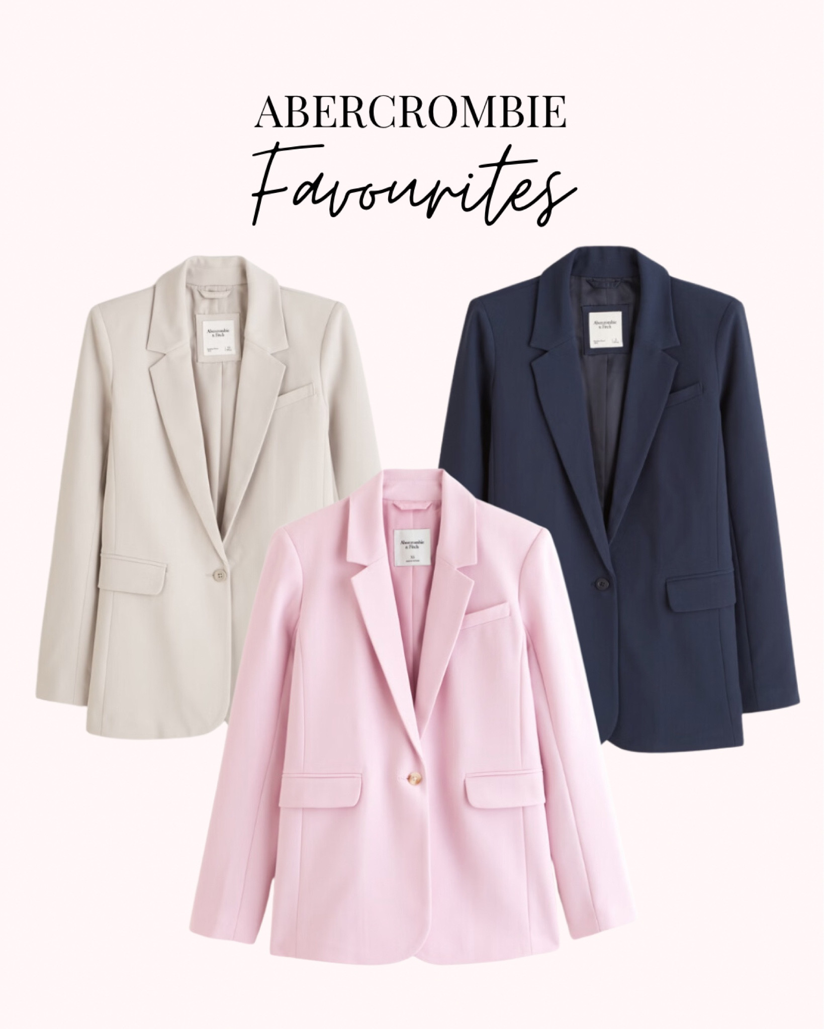 Step up your workwear game with Abercrombie blazers! You’ll be the best dressed in the office 

#LTKSpringSale #LTKstyletip #LTKworkwear