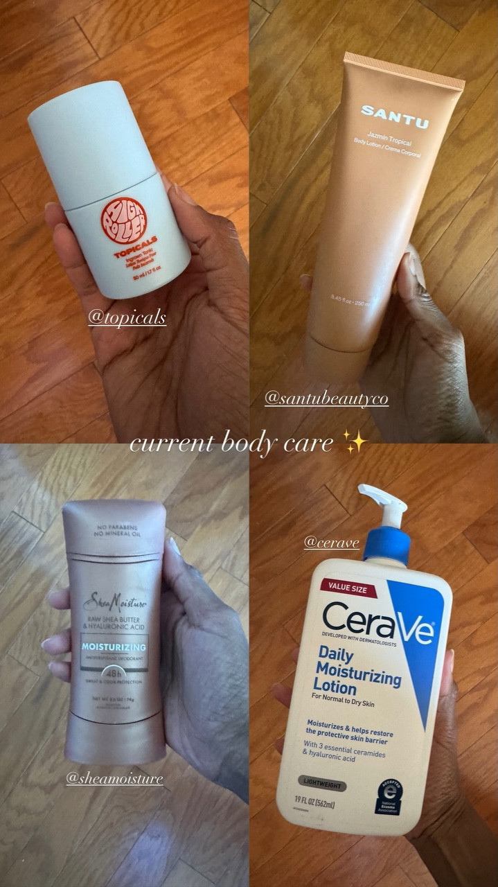 current body care ✨ @topicals  @santubeautyco  @cerave  @sheamoisture

#LTKBeauty #LTKmorningroutine #LTKselfcare