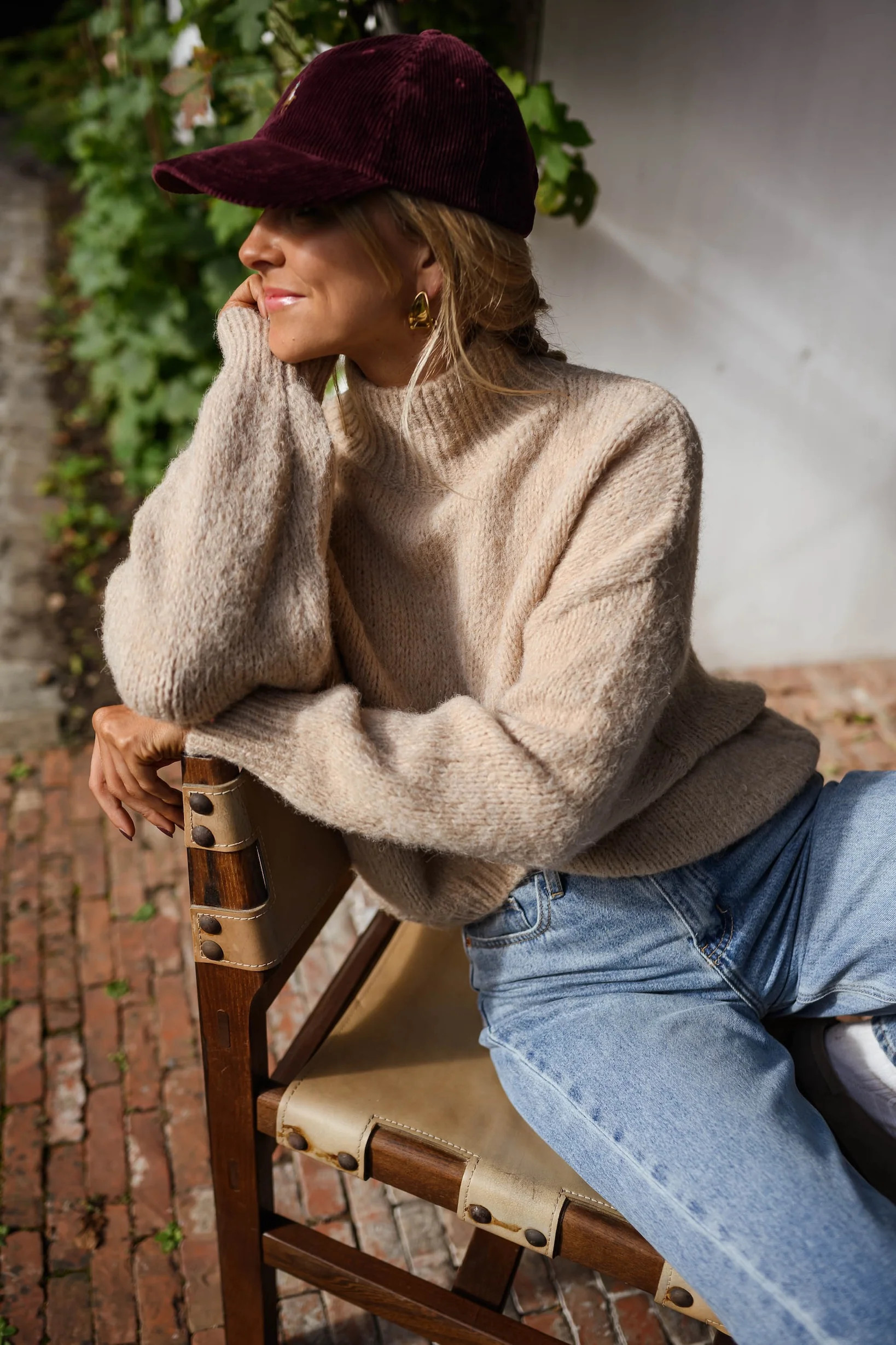 Beige Angele Sweater | Easy Clothes