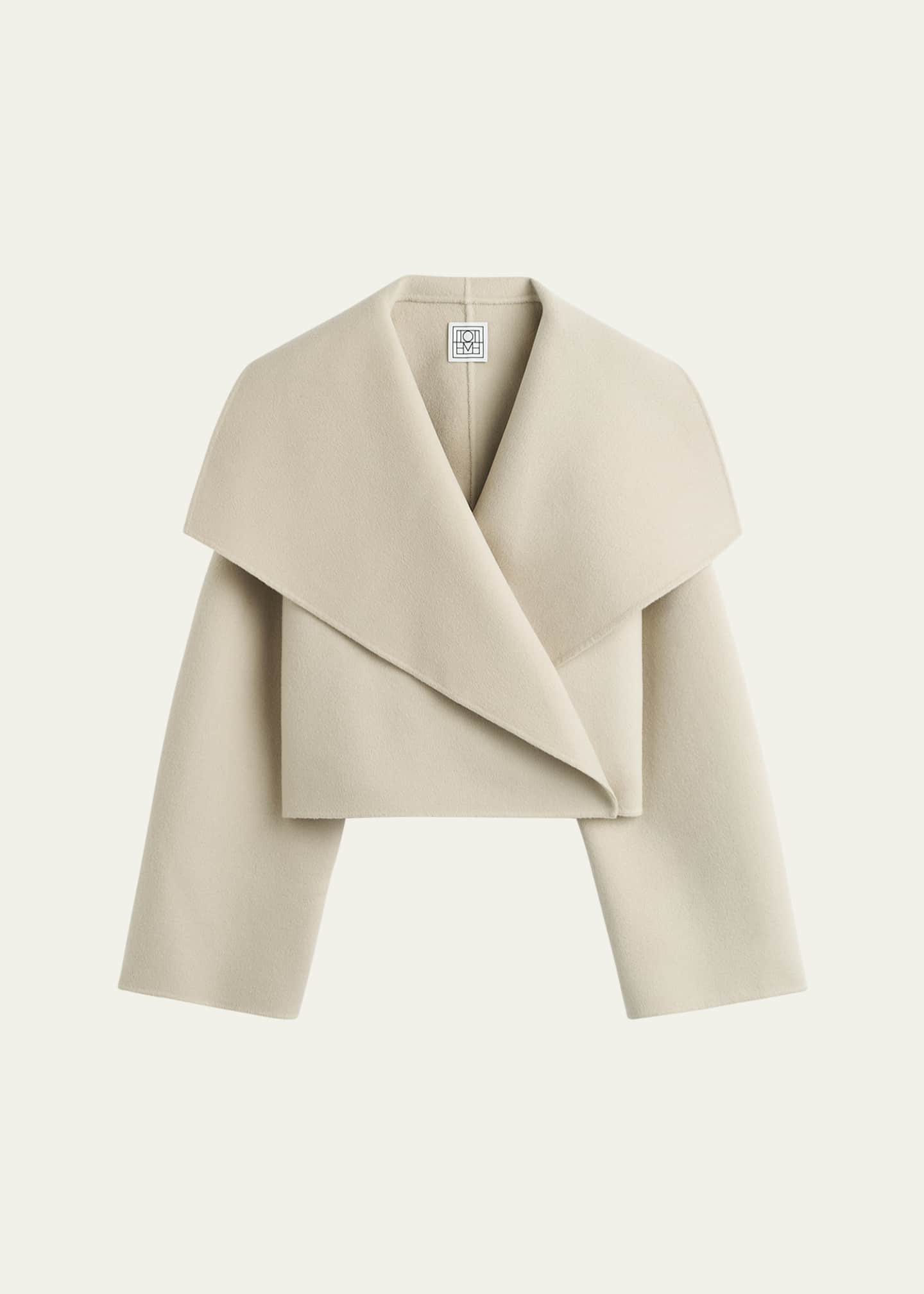 Toteme Cropped Signature Double Wool Jacket | Bergdorf Goodman