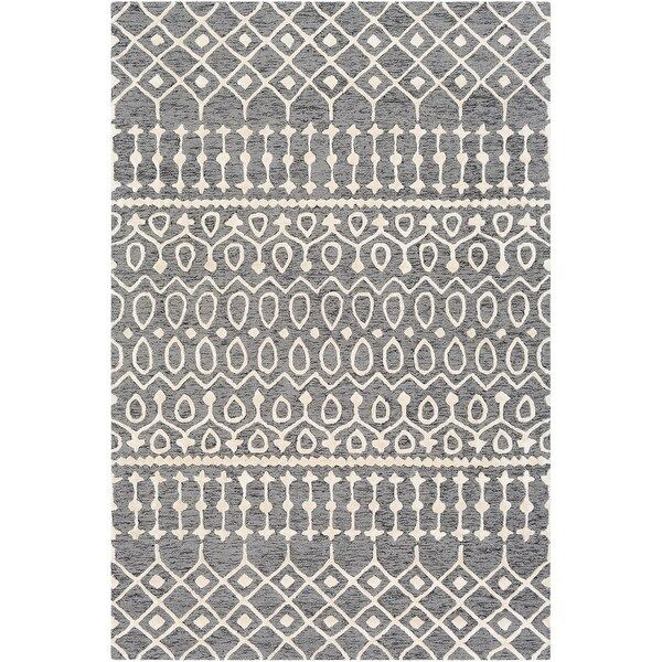 Darby Handmade Moroccan Wool Blend Area Rug - 2' x 3' - Charcoal | Bed Bath & Beyond