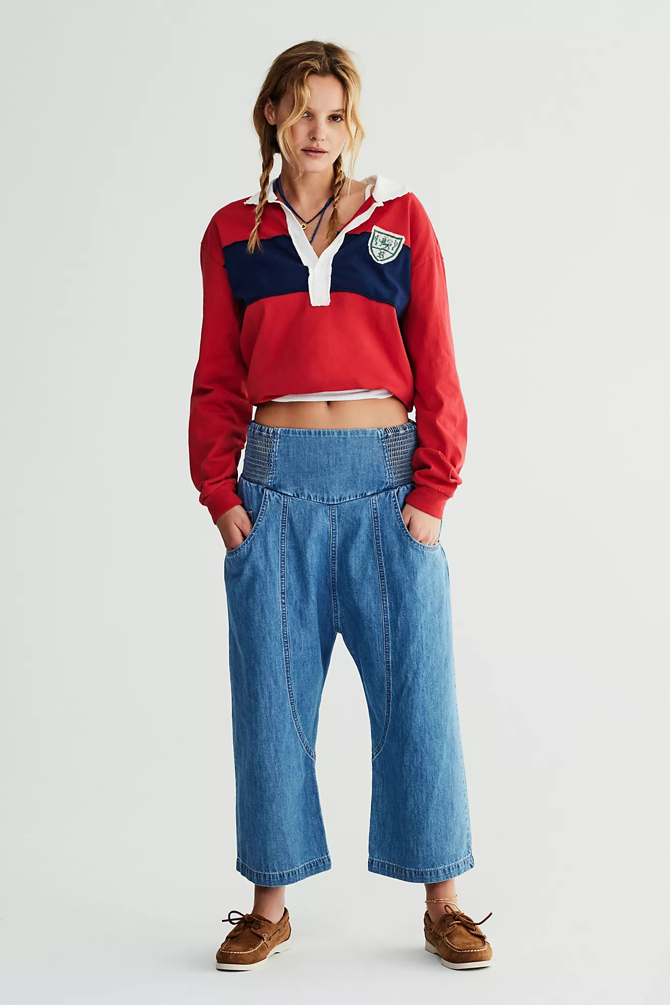 We The Free Lunan Crop Harem Jeans | Free People (Global - UK&FR Excluded)
