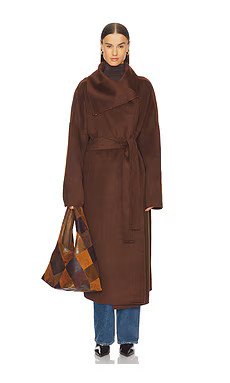 Camila Coelho Mirta Coat in Espresso from Revolve.com | Revolve Clothing (Global)