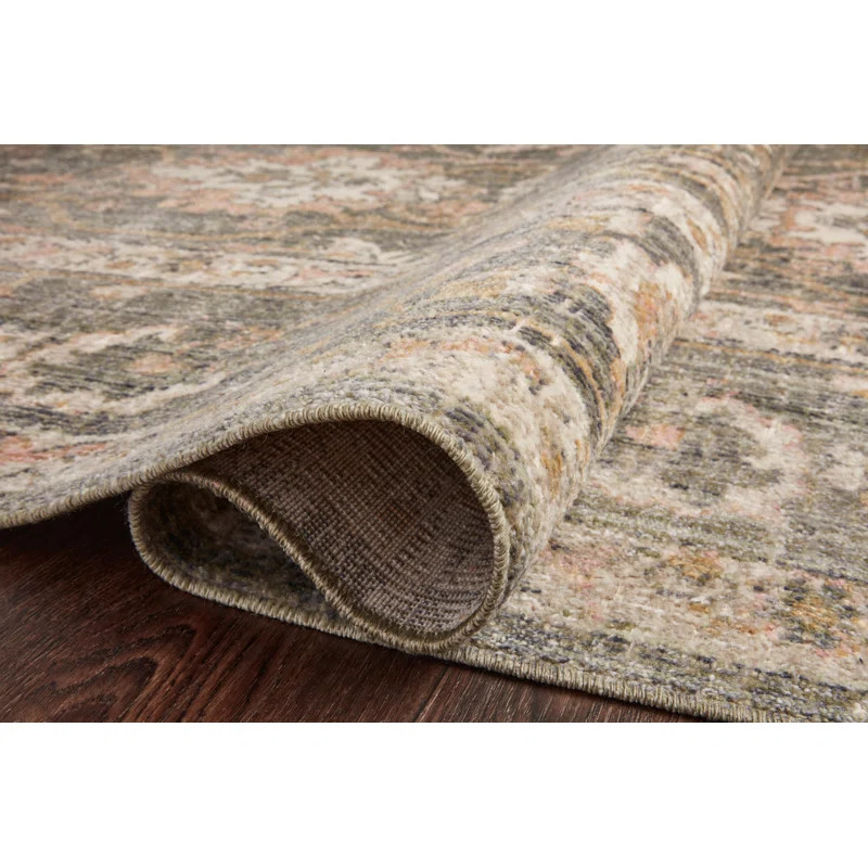 Chris Loves Julia x Loloi Rosemarie Oriental Sage/Blush/Off White Area Rug | Wayfair North America