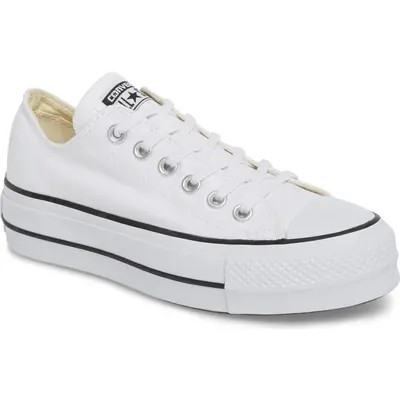 Converse Chuck Taylor® All Star® Platform Sneaker in White/Black/White at Nordstrom, Size 7 | Nordstrom
