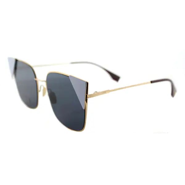 Fendi FF 0191 000_A9 LEI Rose Gold Brown Metal Cat-Eye Blue Mirror Lens Sunglasses | Bed Bath & Beyond