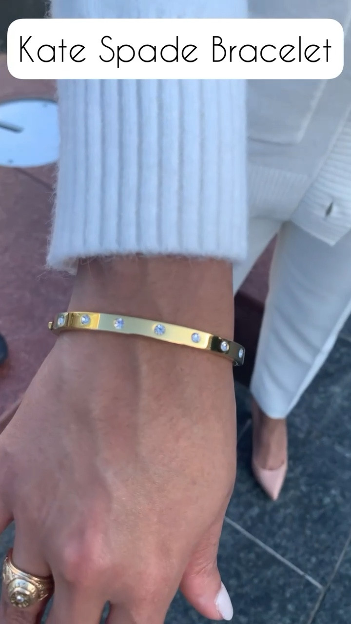 Absolutely loving this Kate Spade gold bracelet! Great for everyday jewelry!
11/6

#LTKVideo #LTKFindsUnder100 #LTKStyleTip