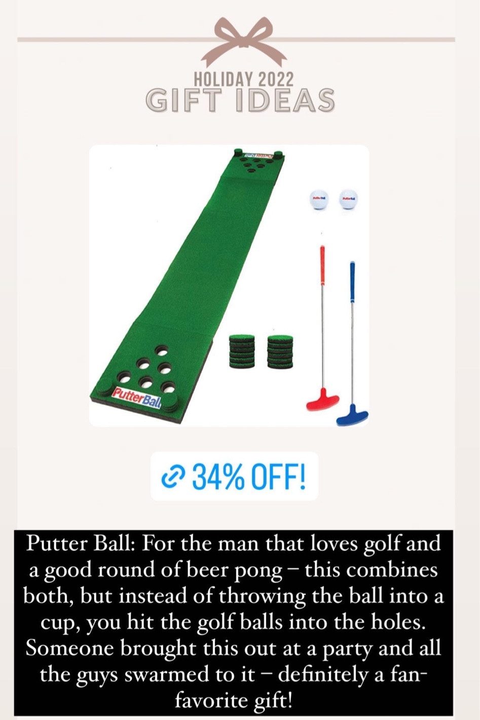 Gifts for him, gift ideas, gifts under $100, Amazon gifts, gift guide for him, gift guide for dad, holiday gifts, golfing gifts 

#LTKSeasonal #LTKHoliday #LTKGiftGuide