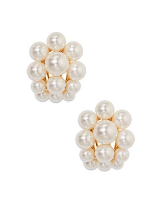 London Large Cluster Pearl Earrings | Bloomingdale's (US)