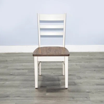 Delrick Solid Wood Ladder Back Side Chair | Wayfair North America