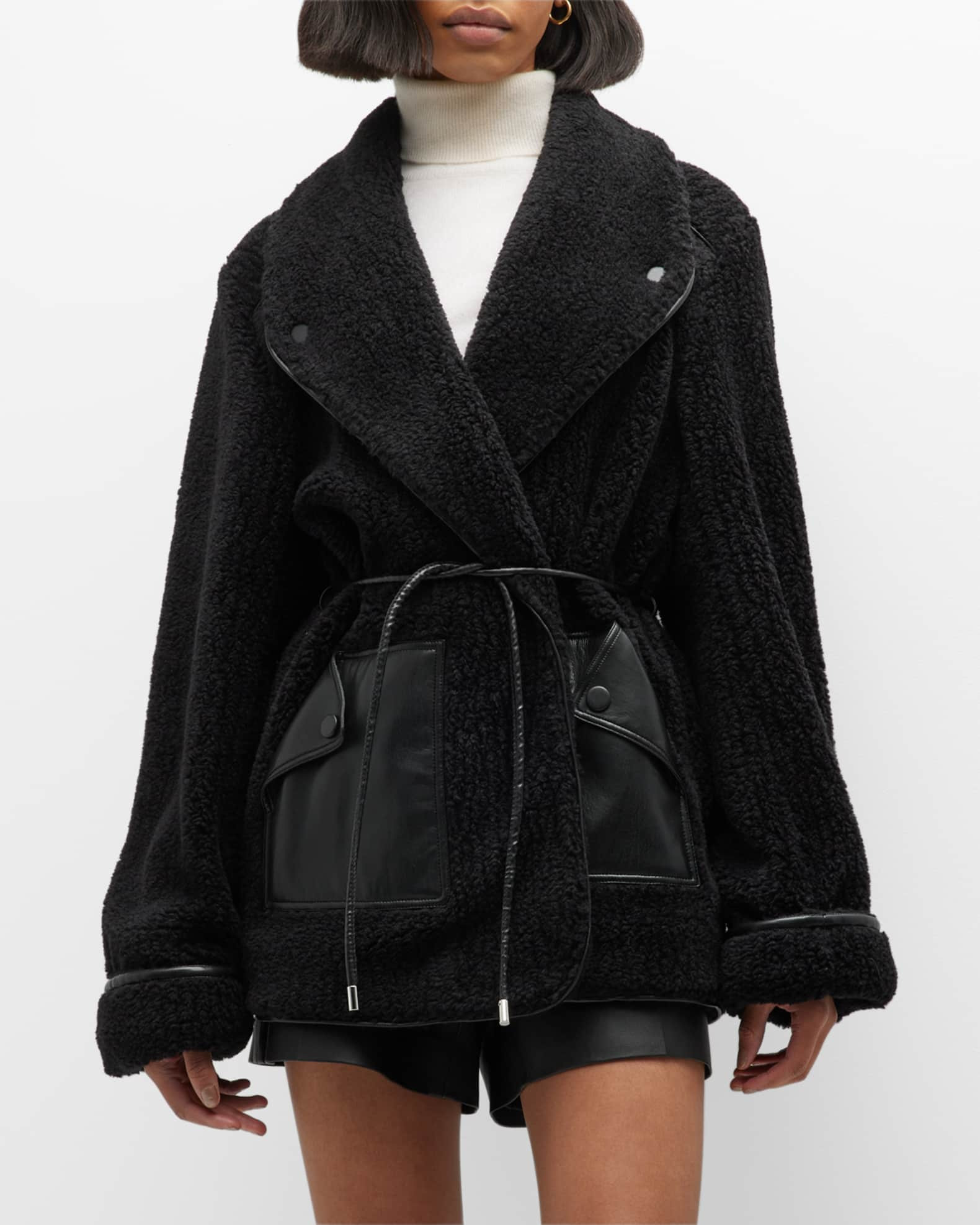 Kimia Recycled Fleece Tie-Waist Jacket | Neiman Marcus