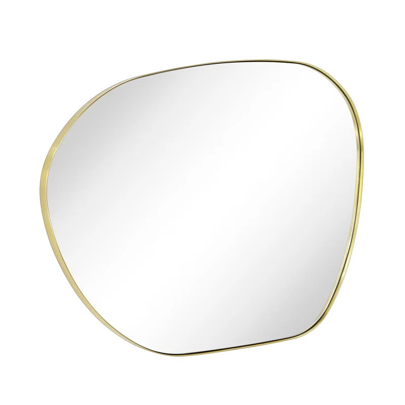 Bertlinde asymmetrical wall mirror irregular shaped mirror for living room, bathroom or entry | Wayfair North America