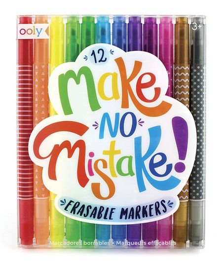 Make No Mistake Markers - Set of Twelve | Zulily
