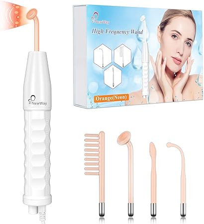 NewWay High Frequency Facial Wand Light Therapy Machine Neon for Skin Tightning/Hair Follicle/Fac... | Amazon (US)