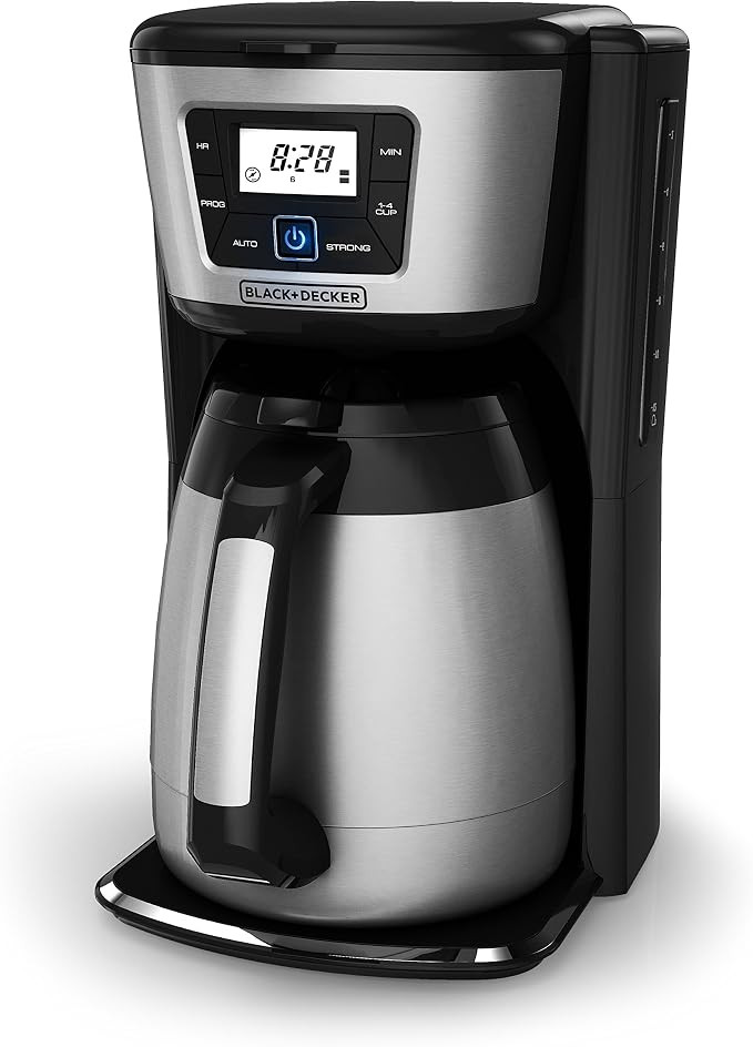 BLACK+DECKER 12-Cup Thermal Coffeemaker, Black/Silver, CM2035B | Amazon (US)