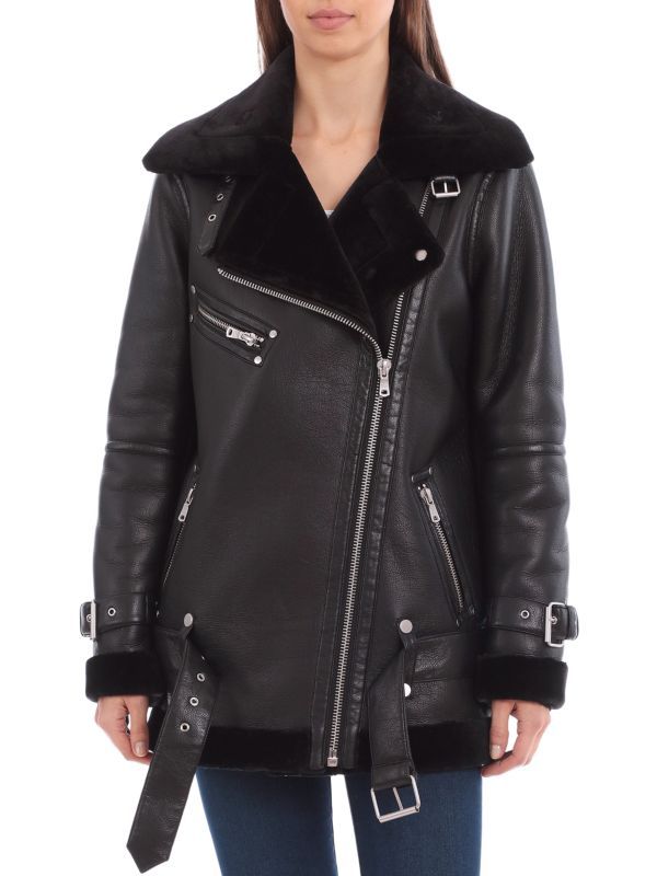 Faux Fur-Trim Biker Jacket | Saks Fifth Avenue OFF 5TH