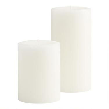 Pier Place Peppermint Twist Pillar Scented Candle | World Market