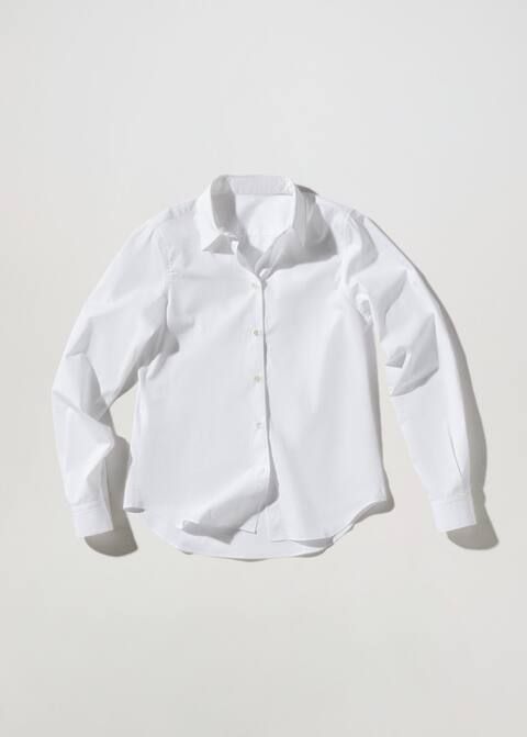 Poplin organic cotton shirt -  Women | Mango USA | MANGO (US)