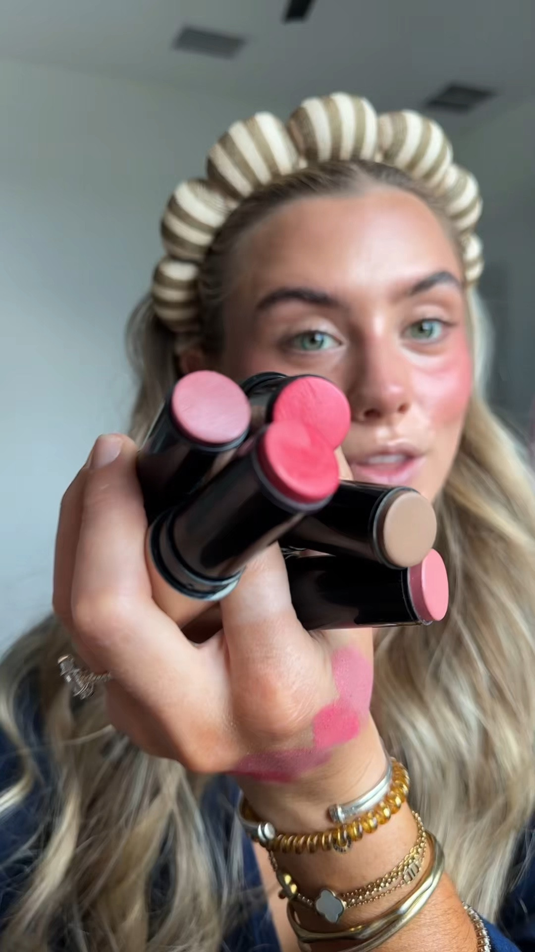@elfyeah soft glam cream bronzer and soft glam cream blush. A buttery cream blush stick infused with 2% shea butter and 1% sunflower seed oil that glides on smooth and melts into skin for an e.l.f.fortless flush with a dreamy satin finish. A buttery cream bronzer stick infused with 2% shea butter and 1% sunflower seed oil that glides on smooth and melts into skin for a sun-kissed, sculpted glow with a diffused satin finish.

#LTKgrwm #LTKselfcare #LTKBeauty