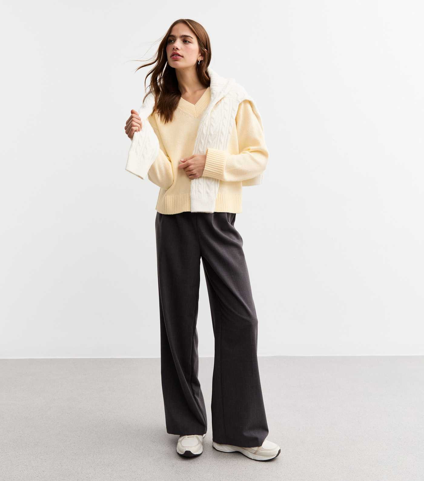 Yellow V-Neck Jumper 
						
						Add to Saved Items
						Remove from Saved Items | New Look (UK)