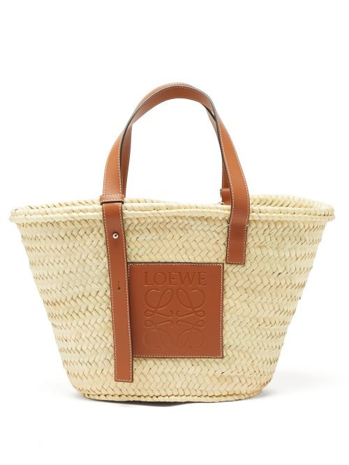 Loewe - Medium Raffia Basket Bag - Womens - Tan Multi | Matches (UK)