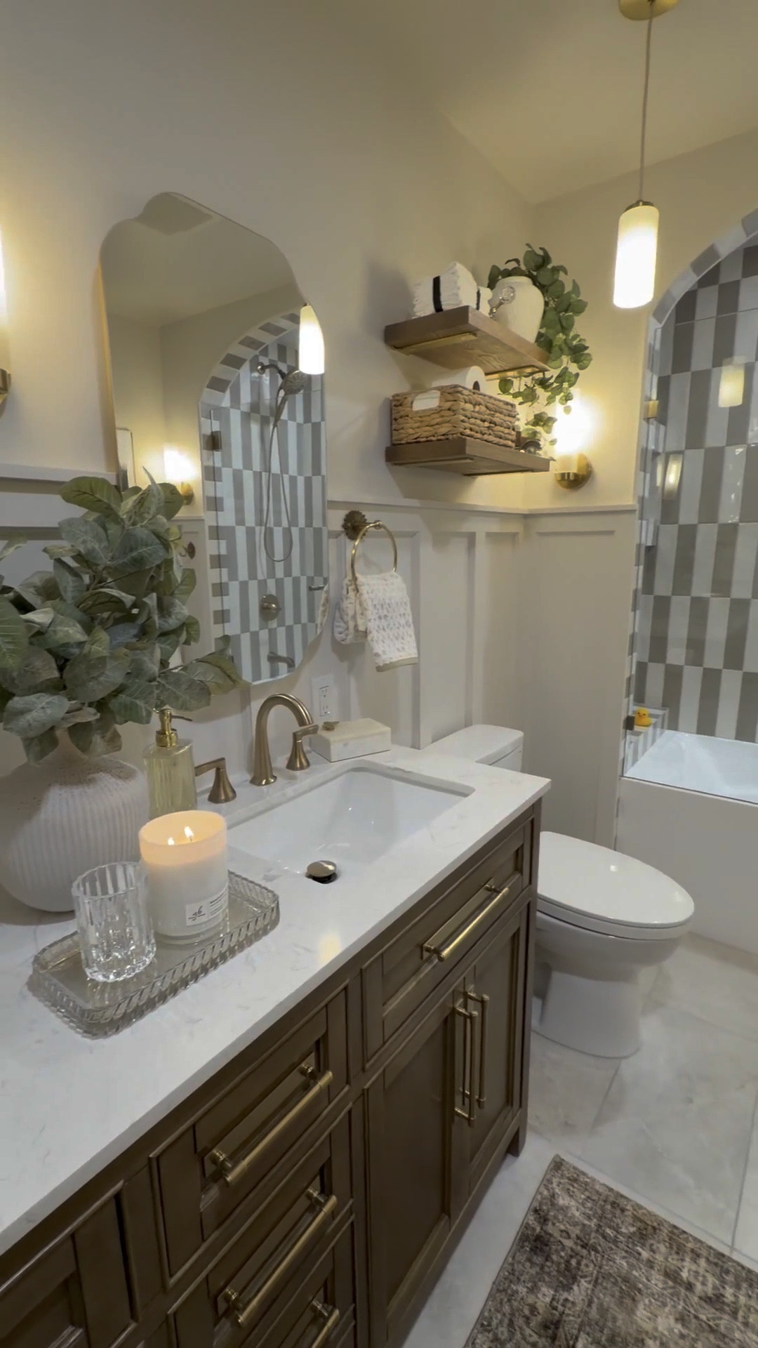 A space that’s as functional as it is stylish. From little details to the big picture, this bathroom is full of personality and thoughtfully designed for everyday life. 

 #LTKHome