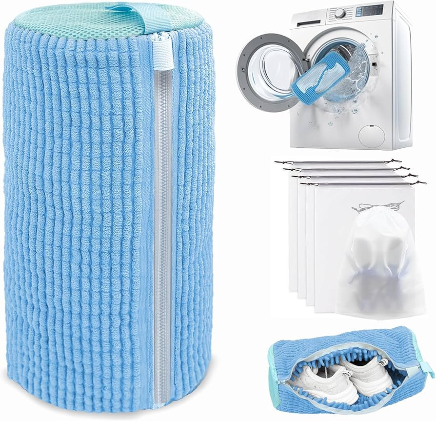 Shoe Washing Machine Bag,Laundry Shoe Bag for Washer and Dryer,Reusable Shoe Cleaning Bag for Sne... | Amazon (US)