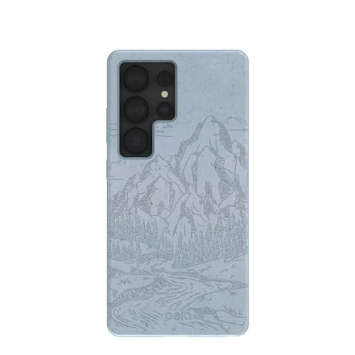 Pela | Phone Case Compatible with Samsung Galaxy S25 Ultra | Limited Edition | Supports Wireless Charging | Cute Eco Friendly | Powder Blue Rockies | Amazon (US)
