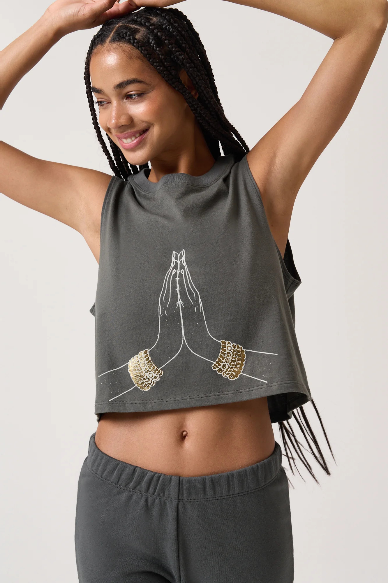 Shop the Sacred Peace Spirit Crop Tank for Women | Spiritual Gangster | Spiritual Gangster