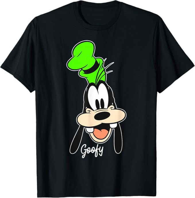 Disney Mickey and Friends Goofy Big Face Vintage Portrait T-Shirt | Amazon (US)
