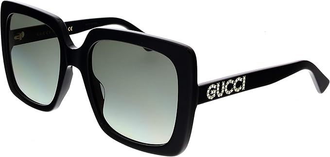 Gucci GG0418S Black/Crystal/Grey Gradient One Size | Amazon (US)