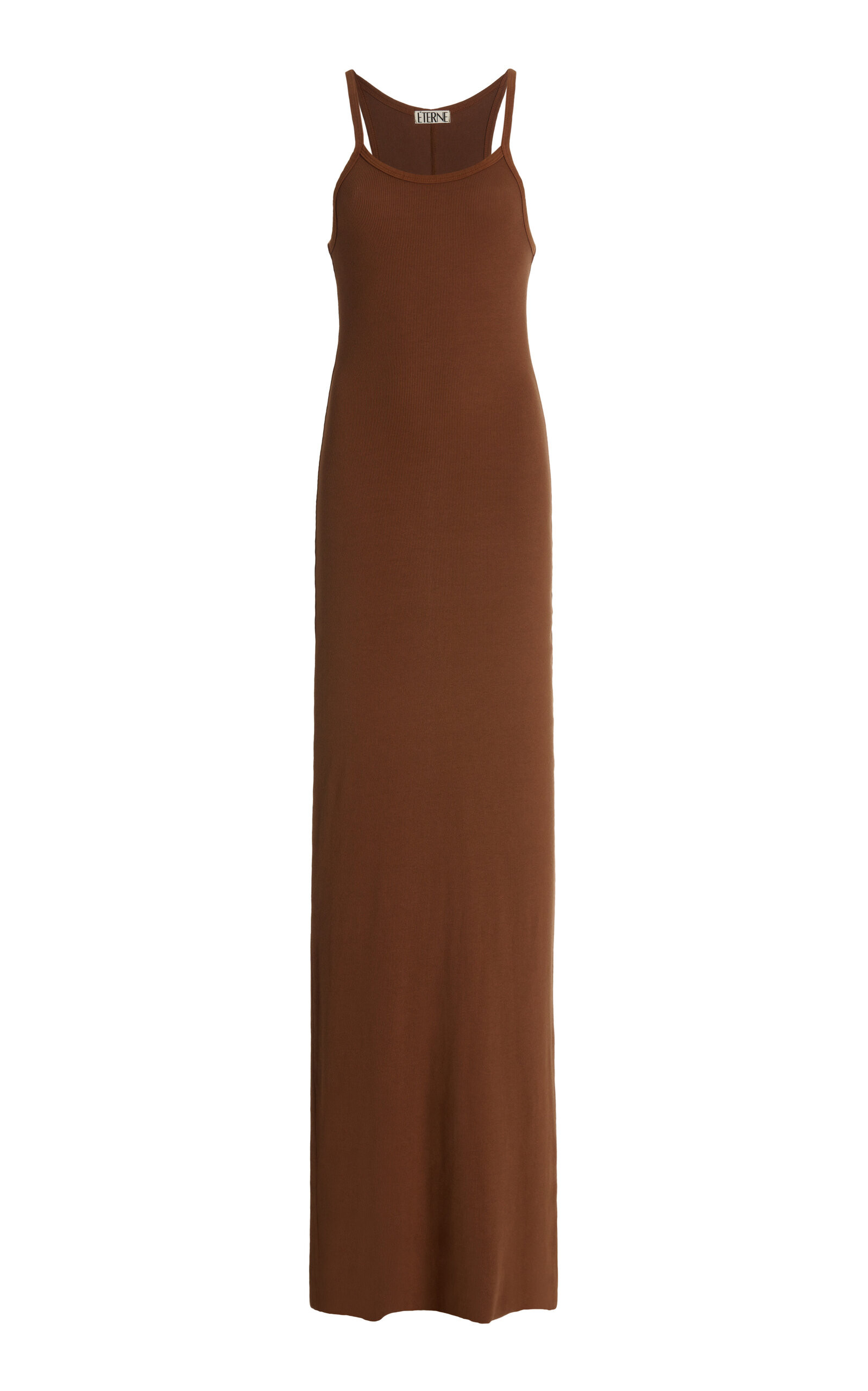 Éterne - Cotton-Modal Maxi Tank Dress - Brown - M - Moda Operandi | Moda Operandi (Global)