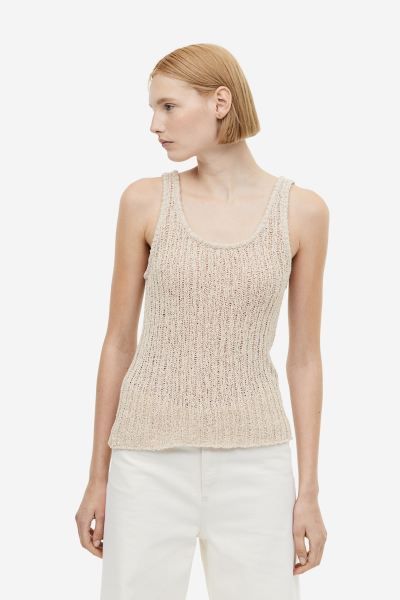 Knitted vest top | H&M (UK, MY, IN, SG, PH, TW, HK)