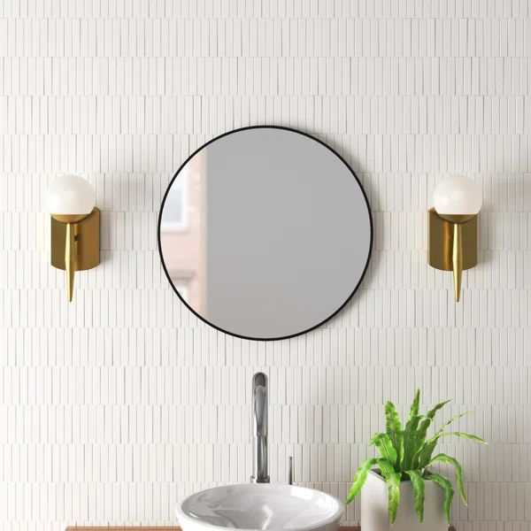 Rouillard Metal Flat Wall Mirror | Wayfair North America