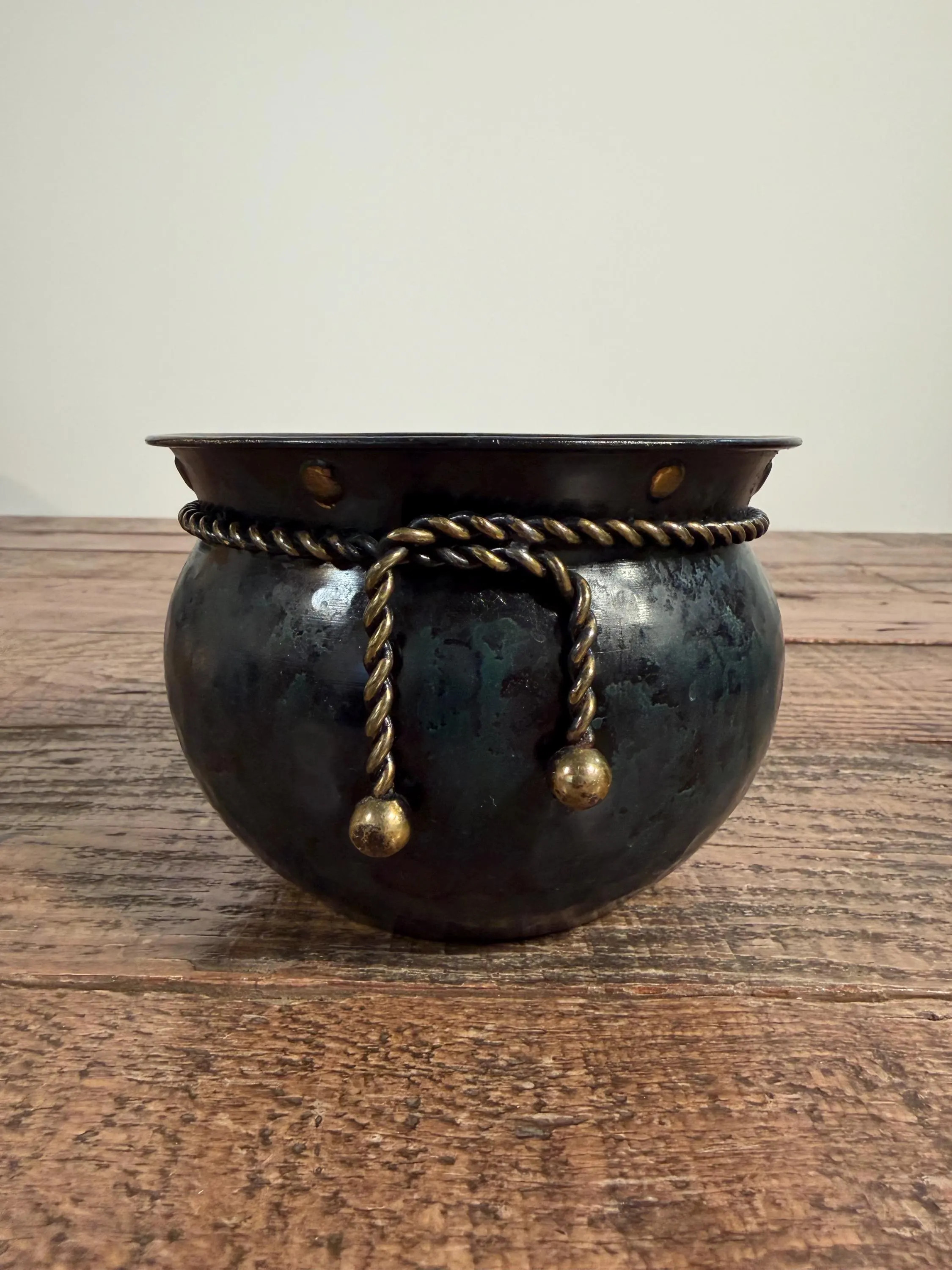 Vintage Brass Cauldron | Hammered Metal Halloween Decor, Spooky Candy Dish | Etsy (Global)