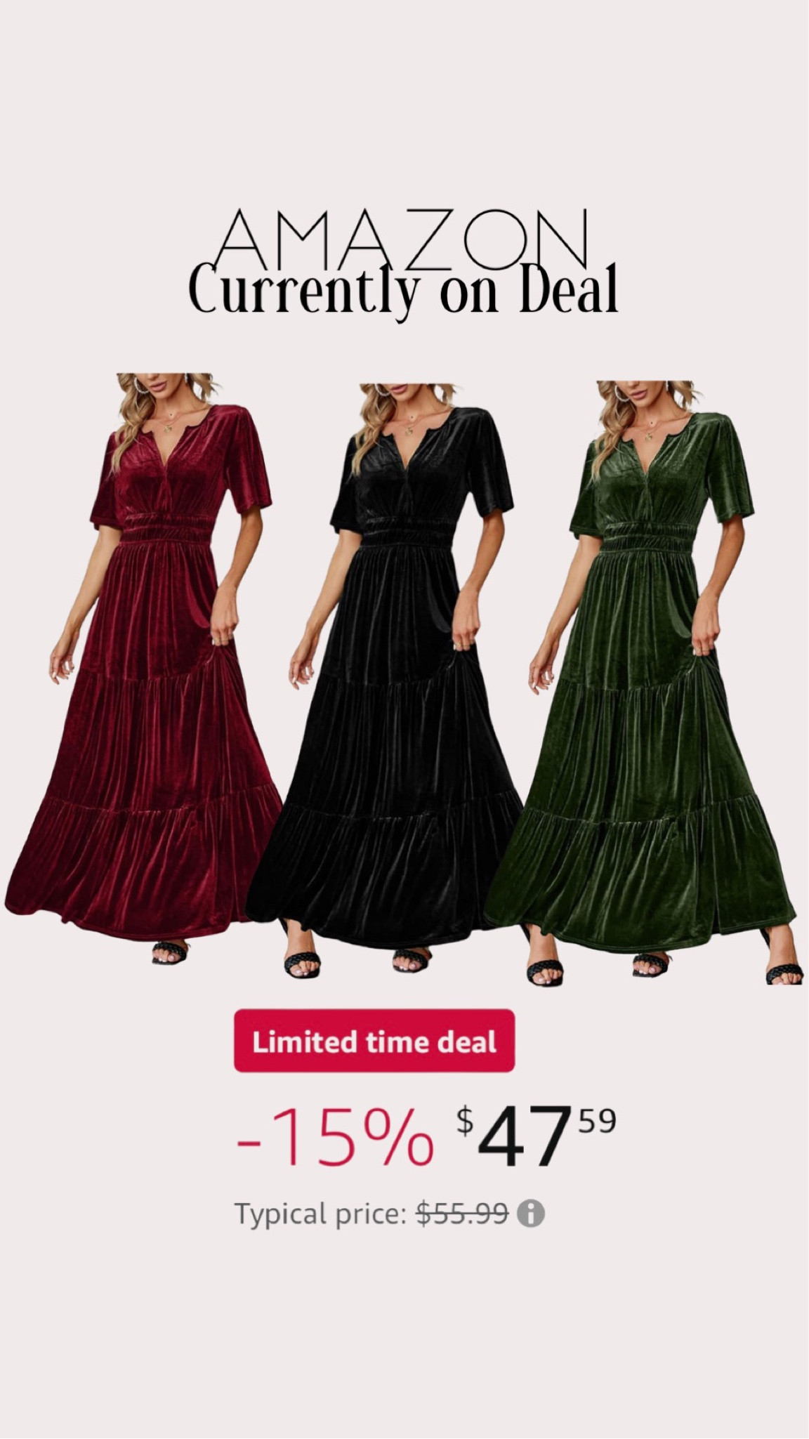 This velvet dress makes the perfect holiday dress!!! 

#LTKStyleTip #LTKFindsUnder50 #LTKHoliday