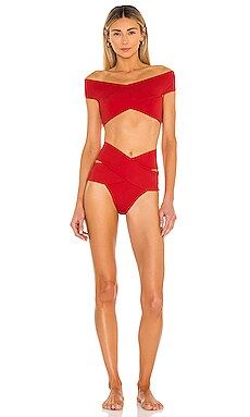 OYE Swimwear Lucette Bikini Set in Red from Revolve.com | Revolve Clothing (Global)