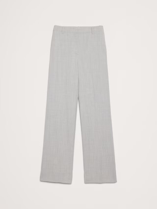 High-Rise Modern Straight Italian Wool Pant | Banana Republic (US)