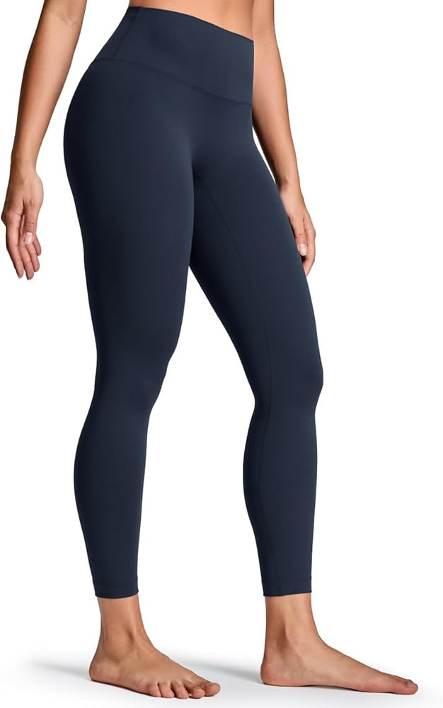 HeyNuts No Front Seam Yoga Leggings 25'', Light to Medium Support, High Waisted Seamless 7/8 Loun... | Amazon (US)