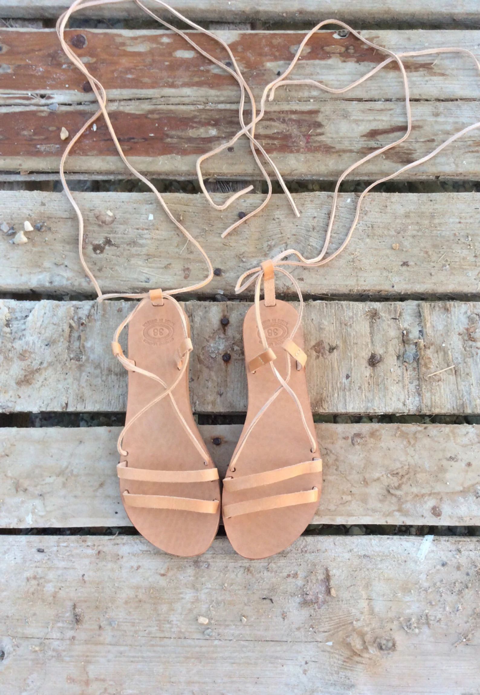 Greek Leather Sandals, Tie up sandals, Handmade sandals for women, Gladiator Sandals, Women sanda... | Etsy (US)