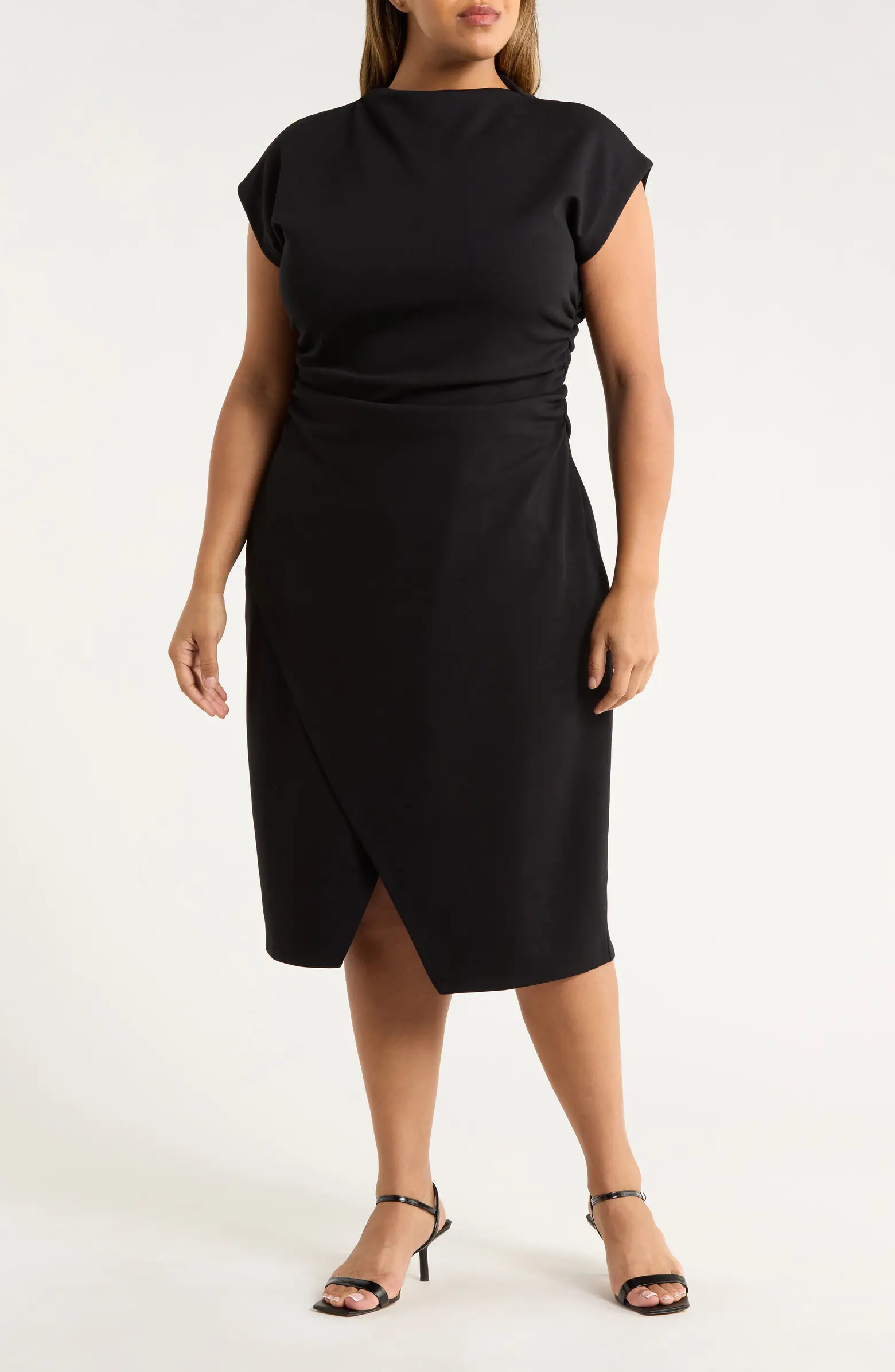 Ruched Cap Sleeve Dress | Nordstrom