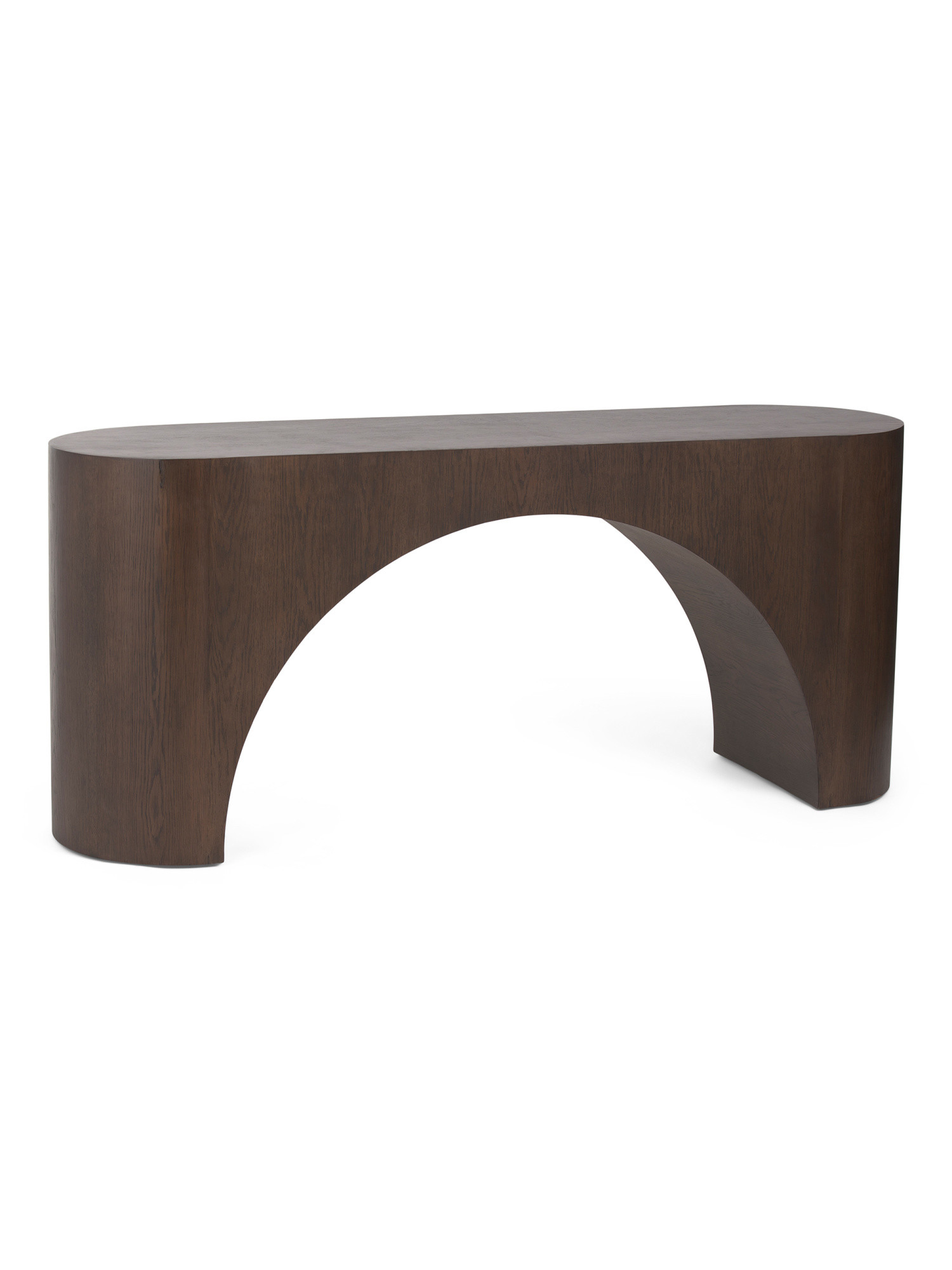 70x19x30 Randall Oak Veneer And Solid Wood Console Table | TJ Maxx