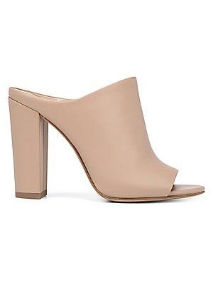 Aloral Heeled Leather Mules | Saks Fifth Avenue OFF 5TH