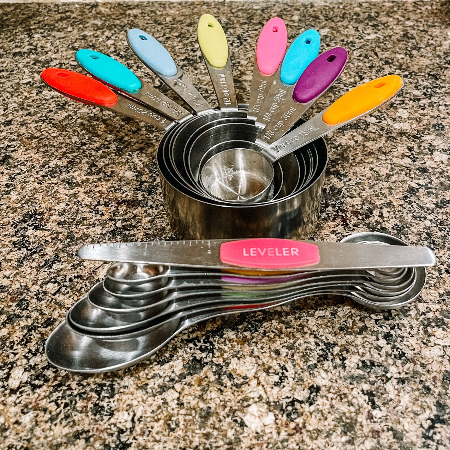 Love my magnetic measuring spoons and measuring cups. Watch for the next post to see how I organize them! Clip the $3 coupon on Amazon 

Kitchen, organize , measuring spoons, measuring cups, baking. Organized kitchen, magnetic 

#LTKSaleAlert #LTKHome #LTKFamily