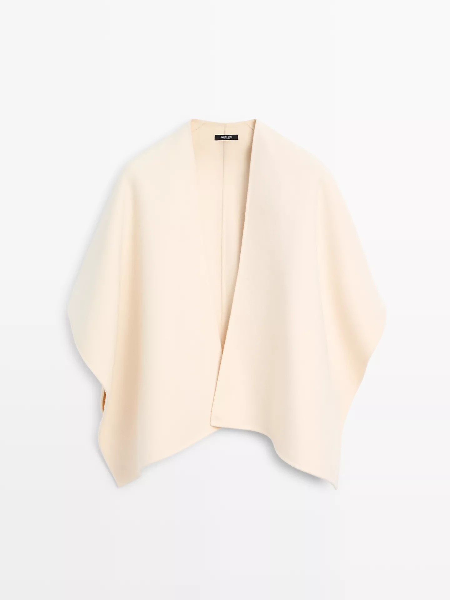 Cape en drap de laine mélangée. | Massimo Dutti FR